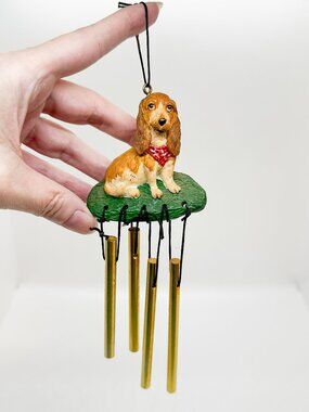 Vintage Basset Hound Dog Puppy Windchime